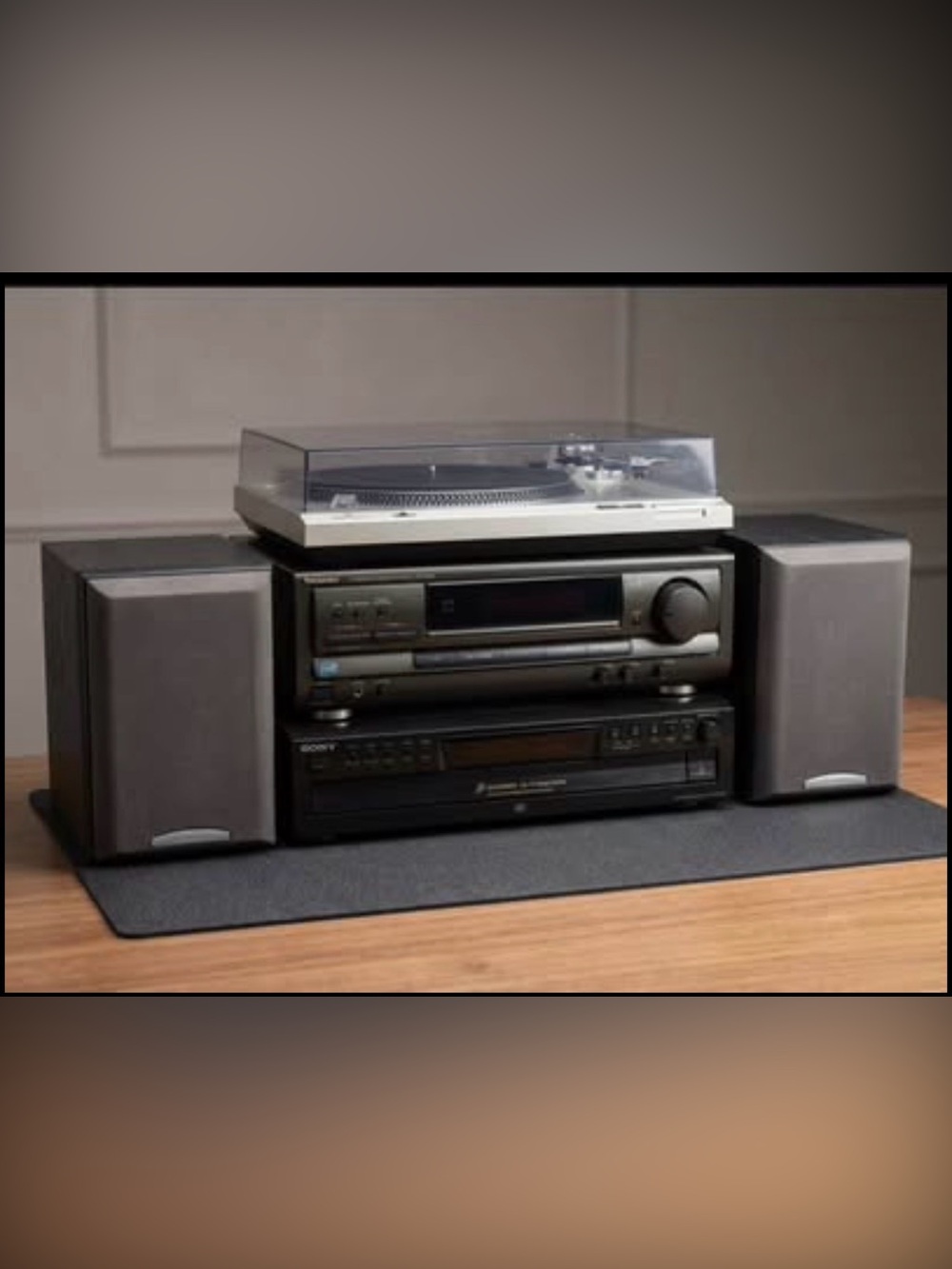 Technics and Sony Home Stereo System Stack Component Audio Bundle with Turntable - Picture 2 of 15